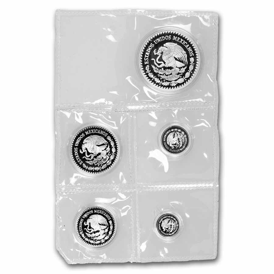 1997 Mexico 5-Coin Silver Libertad Proof Set (1.9 oz Sealed) | eBay
